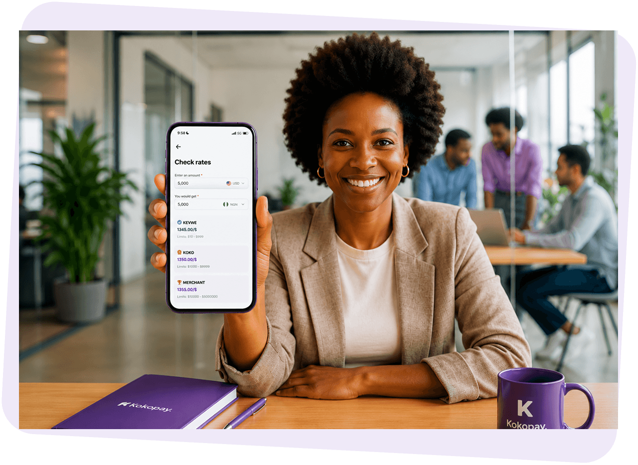 Person using Kokopay app